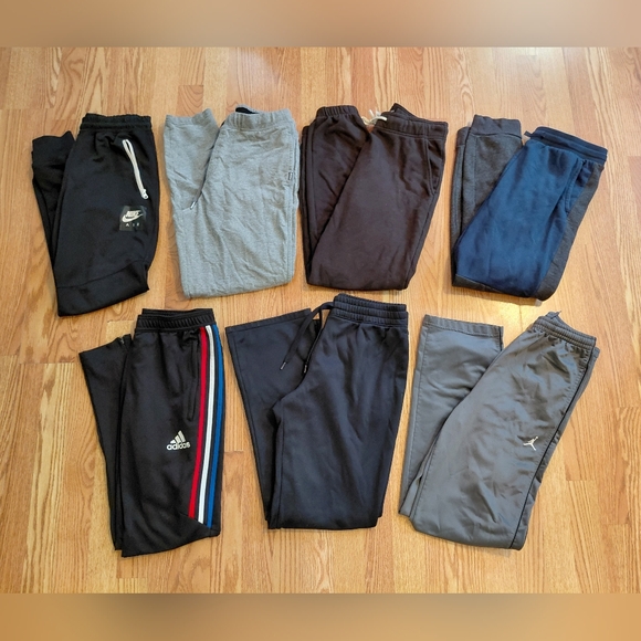 7 Pair Mens Athletic Pants - Picture 1 of 4